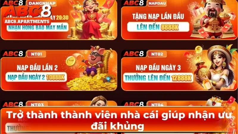 Trở thành thành viên nhà cái giúp nhận ưu đãi khủng 